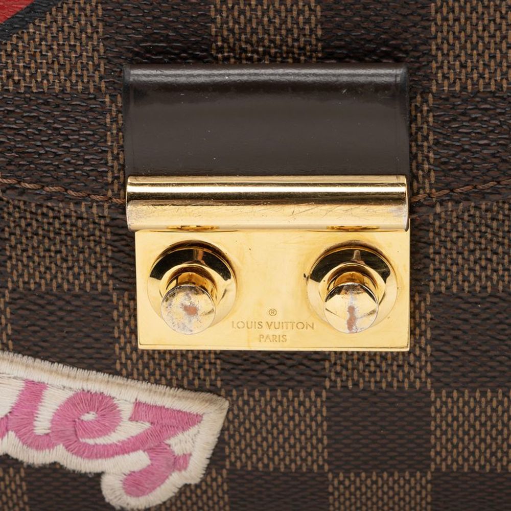 Louis Vuitton Limited Edition Damier Ebene Patches Croisette Shoulder Bag - Picture 9 of 15